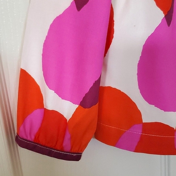 Gymboree Colorful Berry Orange Pink Cream Long Sleeve Top Toddler Girls Size 4T - Picture 4 of 9